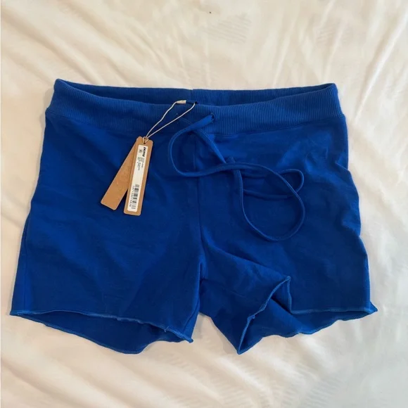 Skims Cotton Jersey Short - Cobalt - Size Small - Picture 1 of 1